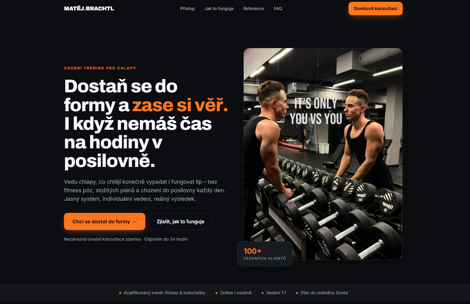 Náhled webu matejbrachtl.vercel.app